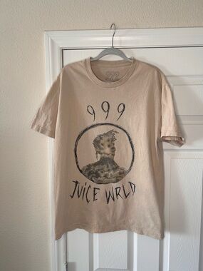 Juice WRLD 999 Graphic Tee in Light Beige